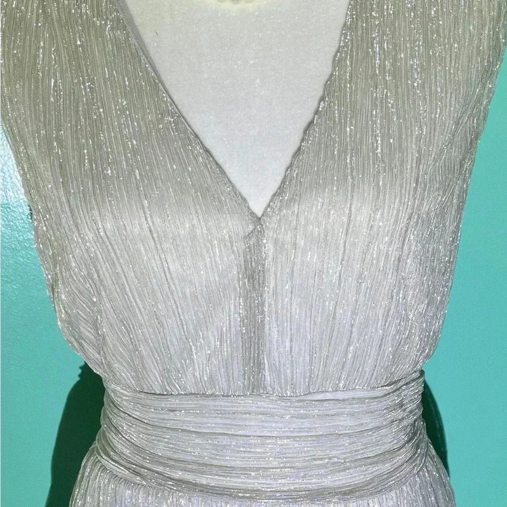 Glitter Wrap Blouse - image 4